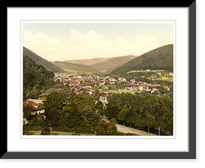 Historic Framed Print, From Eichenkopf Lauterberg (i.e. Bad Lauterberg) Hartz Germany,  17-7/8" x 21-7/8"