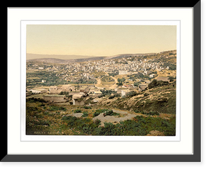 Historic Framed Print, From the road to Cana Nazareth Holy Land (i.e. Israel),  17-7/8" x 21-7/8"