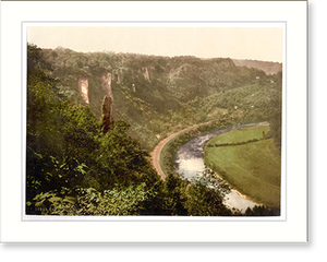Antique Photochrom - From the Rock II. Symonds Yat England