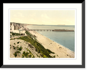 Historic Framed Print, From the West Cliff Bournemouth England,  17-7/8" x 21-7/8"