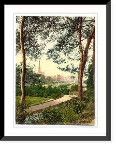 Historic Framed Print, The Gardens I Bournemouth England,  17-7/8" x 21-7/8"