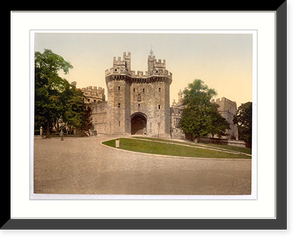 Historic Framed Print, The gateway Lancaster Castle England,  17-7/8" x 21-7/8"