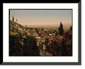 Historic Framed Print, General view Bursa Turkey,  17-7/8" x 21-7/8"