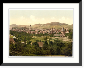 Historic Framed Print, General view Goslar Hartz Germany,  17-7/8" x 21-7/8"