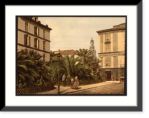 Historic Framed Print, General view San Remo Riviera,  17-7/8" x 21-7/8"