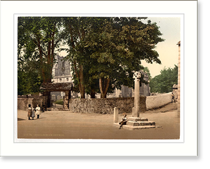 Antique Photochrom - Giggleswick Church Yorkshire England