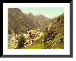 Historic Framed Print, Glockner District Heiligenblut Carinthia Austro-Hungary,  17-7/8" x 21-7/8"