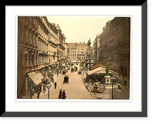 Historic Framed Print, The Graben Vienna Austro-Hungary,  17-7/8" x 21-7/8"
