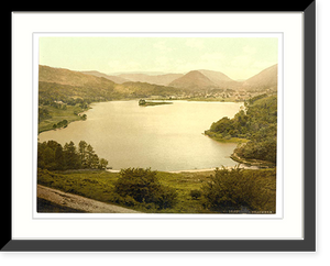 Historic Framed Print, Grasmere Lake District England,  17-7/8" x 21-7/8"