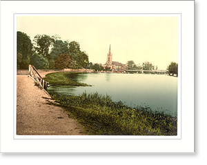Vintage Photochrom - Great Marlow London and suburbs England