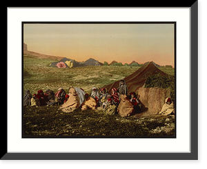 Historic Framed Print, Group of wandering Arabs Tunis Tunisia,  17-7/8" x 21-7/8"