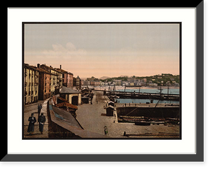 Historic Framed Print, Harbor San Sebasti&aacute;n Spain,  17-7/8" x 21-7/8"