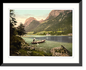 Historic Framed Print, Hintersee general view Upper Bavaria Germany,  17-7/8" x 21-7/8"