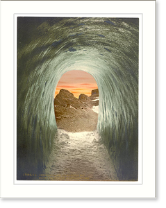 Antique Photochrom - Railroads & Depots - Jungfrau railroad Eigerhohle