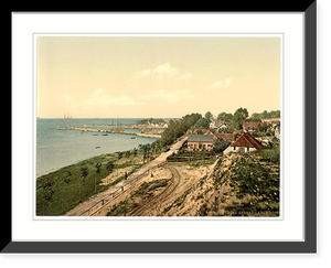 Historic Framed Print, Laboe bathing place Kiel Schleswig-Holstein Germany,  17-7/8" x 21-7/8"