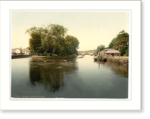 Historic Photochrom - Landing place Totnes England