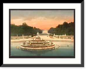 Historic Framed Print, The Latone Basin I Versailles France,  17-7/8" x 21-7/8"