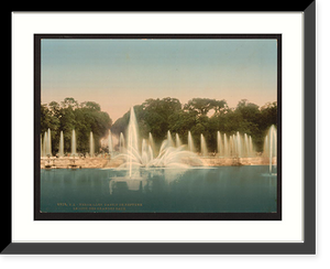 Historic Framed Print, The Latone Basin Neptune Versailles France,  17-7/8" x 21-7/8"