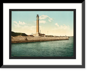 Historic Framed Print, The lighthouse Dunkirk France,  17-7/8" x 21-7/8"