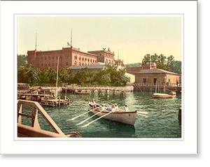 Historic Photochrom - Marine Academy Kiel Schleswig-Holstein Germany