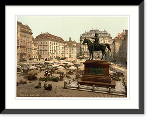 Historic Framed Print, Market place Vienna Austro-Hungary,  17-7/8" x 21-7/8"