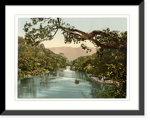 Historic Framed Print, Meeting of the Waters. Killarney. Co. Kerry Ireland,  17-7/8" x 21-7/8"