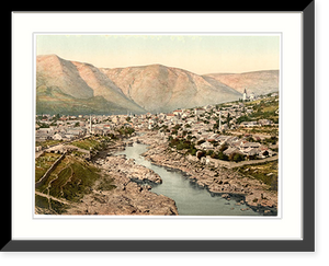 Historic Framed Print, Mostar general view Herzegowina Austro-Hungary,  17-7/8" x 21-7/8"