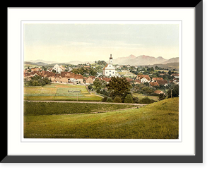 Historic Framed Print, Murnau general view Upper Bavaria Germany,  17-7/8" x 21-7/8"