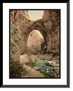 Historic Framed Print, The natural arch Constantine Algeria,  17-7/8" x 21-7/8"