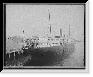 Historic Framed Print, [Str. Arapahoe, Clyde Line, docks, Jacksonville, Fla.],  17-7/8" x 21-7/8"