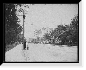12th Street, looking west, Miami, Fla, Vintage Print