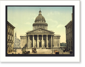 Antique Photochrom - The Pantheon Paris France - Antique Wall Decor Print