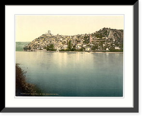 Historic Framed Print, Pocitelj general view Herzegowina Austro-Hungary,  17-7/8" x 21-7/8"