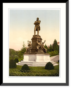 Historic Framed Print, Pola Tegetthoff Monument Istria Austro-Hungary,  17-7/8" x 21-7/8"