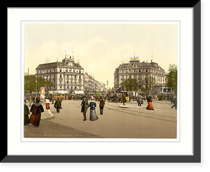 Historic Framed Print, Potsdam Square Berlin Germany,  17-7/8" x 21-7/8"