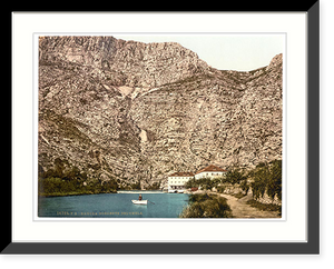 Historic Framed Print, Ragusa source of the Ombla Dalmatia Austro-Hungary,  17-7/8" x 21-7/8"