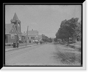 Historic Framed Print, [The Village street, Bethlehem, N.H.],  17-7/8" x 21-7/8"