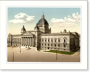 Antique Photochrom - Reichsgericht Leipsig (Leipzig) Saxony Germany