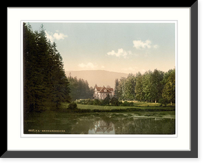 Historic Framed Print, Reinhardsbrunn Inn Friedrichrhoda Thuringia Germany,  17-7/8" x 21-7/8"