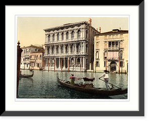 Historic Framed Print, Rezzonico Palace Venice Italy,  17-7/8" x 21-7/8"