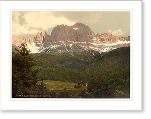 Antique Photochrom - Rosengarten Group Tyrol Austro-Hungary
