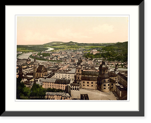 Historic Framed Print, Salzburg from Maria Plain Austro-Hungary,  17-7/8" x 21-7/8"