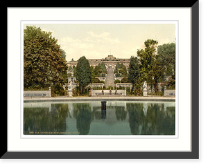 Historic Framed Print, San-Souci Potsdam Berlin Germany,  17-7/8" x 21-7/8"