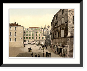 Historic Framed Print, Spalato Signori Square Dalmatia Austro-Hungary,  17-7/8" x 21-7/8"
