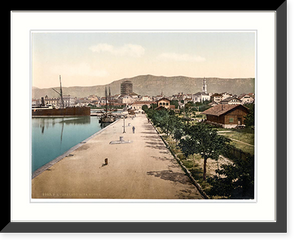 Historic Framed Print, Spalato the docks Dalmatia Austro-Hungary - 2,  17-7/8" x 21-7/8"