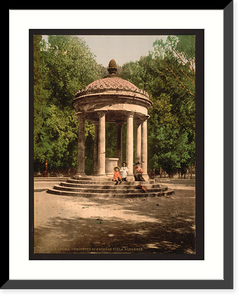 Historic Framed Print, Temple of Bosco Rome Italy,  17-7/8" x 21-7/8"