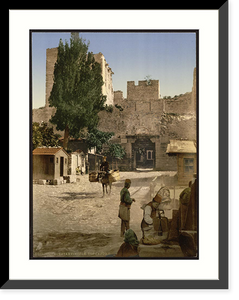 Historic Framed Print, Top Capou (i.e. Top Kapi) Constantinople Turkey,  17-7/8" x 21-7/8"