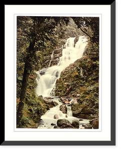 Historic Framed Print, Torc Cascade. Killarney. Co. Kerry Ireland,  17-7/8" x 21-7/8"