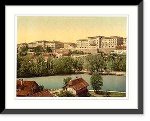 Historic Framed Print, Town hall Berne Switzerland,  17-7/8" x 21-7/8"