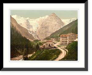 Historic Framed Print, Trafoi Hotel and Post Tyrol Austro-Hungary,  17-7/8" x 21-7/8"